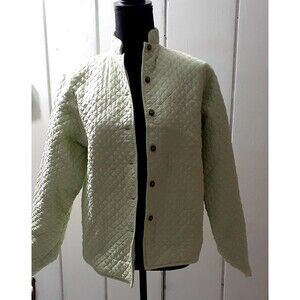 Kiko Women’s  Green   Jacket  100% Silk Women's Size XS Embroidered # 83